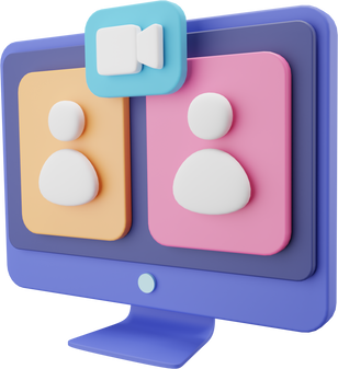 Conference Call 3D Icon